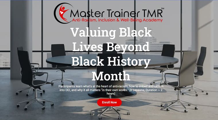 Valuing Black Lives Beyond Black History Month course image